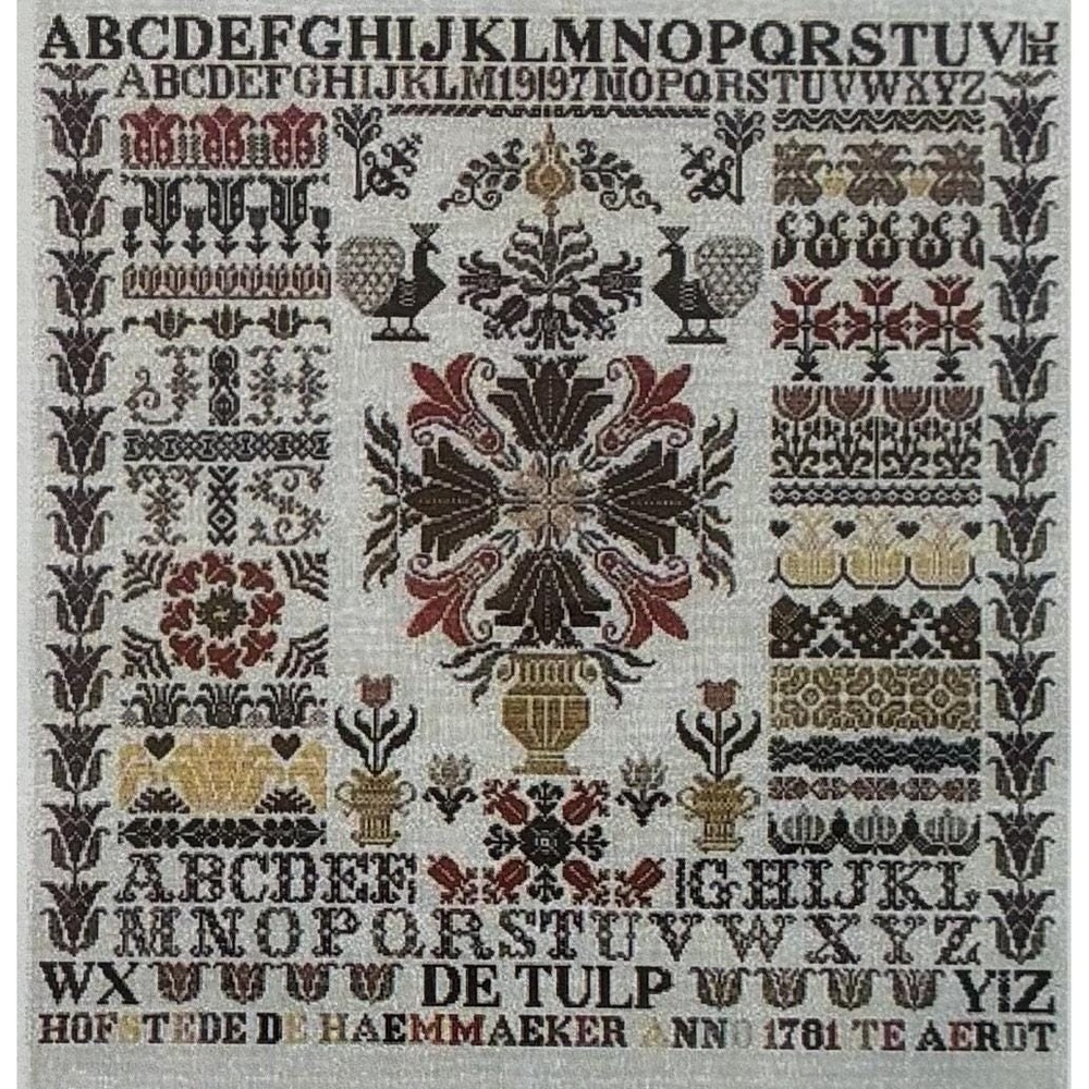 Tulip Sampler Cross Stitch Pattern By Jan Houtman Designs